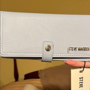 NWT Steve Madden Sky Blue Women's fold over Wallet